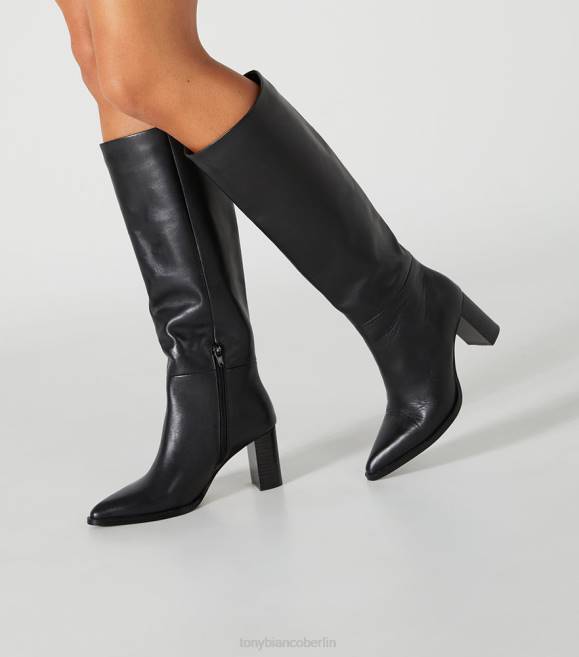kniehohe Stiefel| de Tony Bianco Frauen Peppe-Kalbsstiefel schwarze Komo 4624416